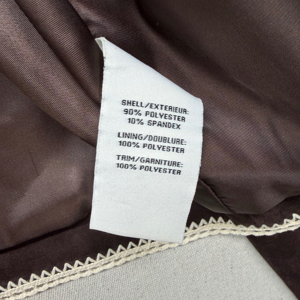 Bagatelle Collection Brown Faux Suede Crochet Trim Jacket Cottagecore Coat 85110 - Picture 10 of 15
